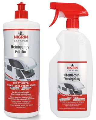 Nigrin Caravan Set ReinigungsPolitur + Versiegelung Reiniger Pflege Wohnmobil