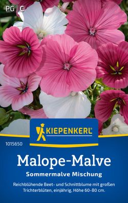 Malope-Malve Sommermalve Mischung, reichblühende Beet- und Schnittblume,