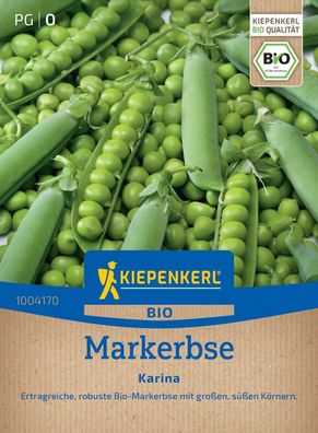 BIO Markerbse Karina, ertragreiche robuste Bio-Markerbsensamen, Kiepenkerl