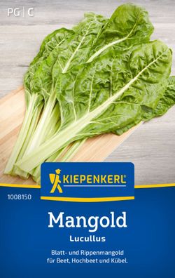 Mangold Lucullus, Blatt- u. Rippenmangold - für Beet, Hochbeet u. Kübel,