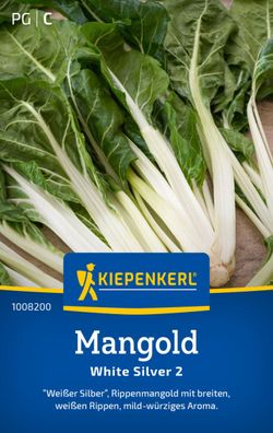 Mangold White Silver 2, "Weißer Silber" - Rippenmangold - mild-würziges