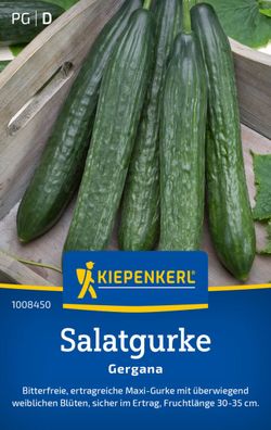 Salatgurke Gergana, bitterfrei - ertragreich - ertragssicher, Kiepenkerl