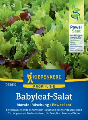 Babyleaf- Salat Maraldi Mischung, PowerSaat, wüchsig - gelingsicher - für