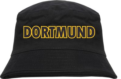 Dortmund Fischerhut - bedruckt - Bucket Hat Anglerhut Hut Blockschrift