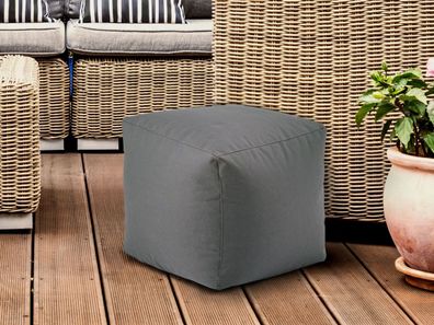 Sitzwürfel Sitzhocker 45x45x45cm Fußhocker Fußablage Bodenkissen Bamba wasserfest