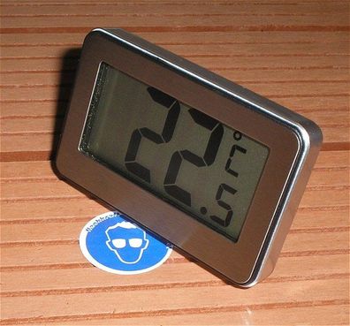 LCD Thermometer Temperaturanzeige -20°C bis + 50°C 6,8 x 6cm 846606 4040746214282