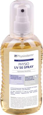 Hautschutzspray PHYSIO UV 50 SPRAY 200 ml wasserfest, ettfrei 200ml Pumpflasche