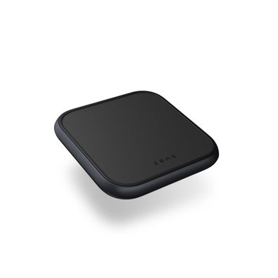 Zens Aluminium Single Wireless Qi Charger (18W) + USB-C Netzteil (15W) - Schwarz