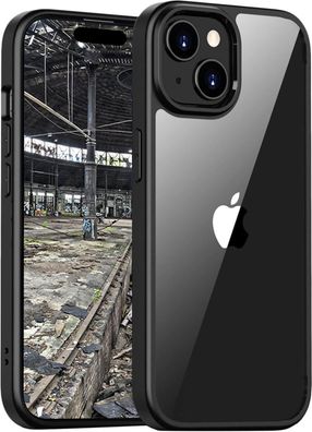 JT Berlin BackCase Pankow Hybrid Hülle für iPhone 15 Plus - Schwarz/Transparent