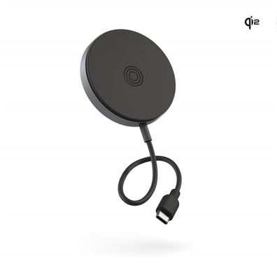 Zens Aluminium Wireless Charger Pro 1 Ladegerät (15W) - Qi2 - Schwarz