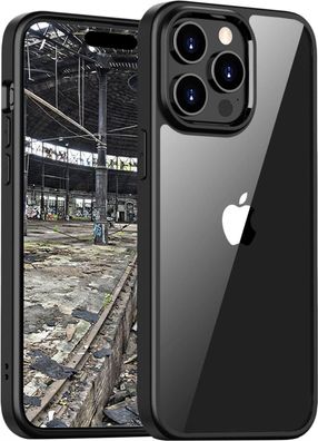 JT Berlin BackCase Pankow Hybrid Hülle f. iPhone 15 Pro Max -Schwarz/Transparent