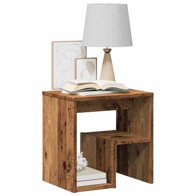 vidaXL Nachttisch Altholz-Optik 40x30x40 cm Holzwerkstoff
