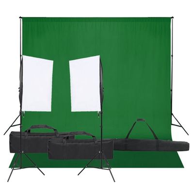 vidaXL Fotostudio-Set mit Beleuchtung und Hintergrund