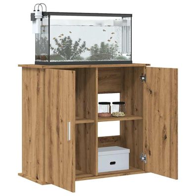 vidaXL Aquariumständer Artisan-Eiche 81x36x73 cm Holzwerkstoff