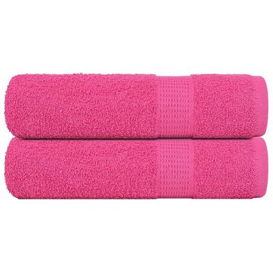 vidaXL Badetücher 2 Stk. Rosa 100x150 cm 360 g/m² 100% Baumwolle