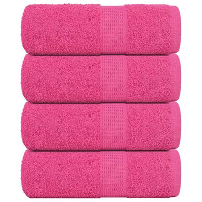 vidaXL Gästetücher 4 Stk. Rosa 30x50 cm 360 g/m² 100% Baumwolle