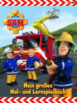 Feuerwehrmann Sam Malbuch: Mein großes Mal- und Lernspielbuch,