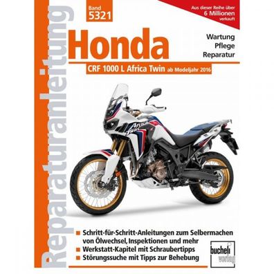 Honda CRF 1000 L Africa Twin 2016-2019 Reparaturanleitung Bucheli Verlag