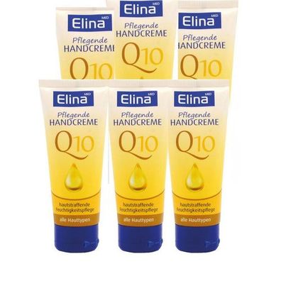 6 St.x 75 ml ELINA MED Pflegende Handcreme Q10 hautstraffend