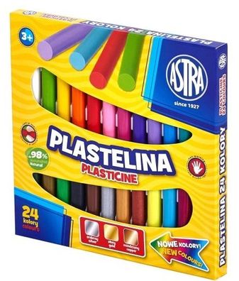 Künstlerisches Plastelinenset, ASTRA, 24 Farben