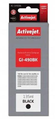 Activejet Druckertinte Canon AC-G490Bk Schwarz