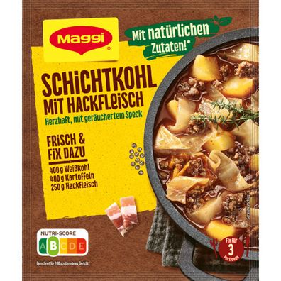 Maggi Fix für Schichtkohl mit Hackfleisch mit geräuchertem Speck 31g