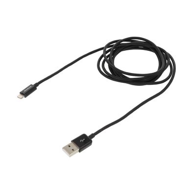 Networx Lightning Kabel, USB-A auf Lightning Kabel 2m für iPhone und iPad schwarz