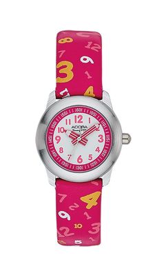 Adora Youngline | Kinderuhr Quarz pink Kunststoffband Metallgehäuse 