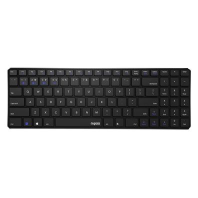 Rapoo E9100M Flache Multimodus-Tastatur 2 4 GHz Wireless DE-Layout