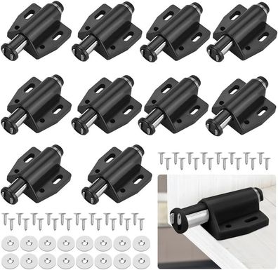 10er-Pack magnetischer Schiebetüröffner, magnetischer Schnapp-Möbel-Federverschluss f