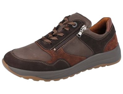 Waldläufer K-John Herren Halbschuhe Sneaker braun nuba moro Denver Order Leder