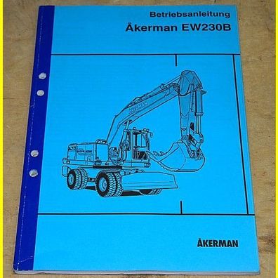 Betriebsanleitung - Åkerman EW230B