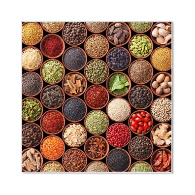 Design Magnettafel von banjado® mit Motiv Zutaten