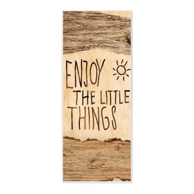 banjado Design Magnettafel 30x75x2cm mit Motiv Happy Day