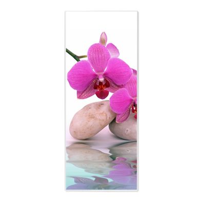 banjado Design Magnettafel 30x75x2cm mit Motiv Orchidee