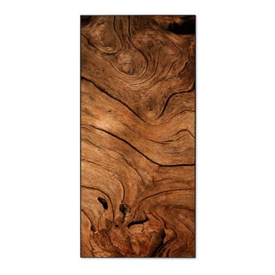 banjado® Magnettafel aus Stahl schwarz magnetisch Motiv Trockenes Holz