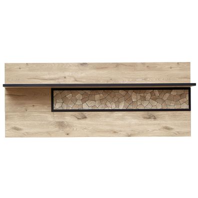 Wandboard Robin 9 Viking Oak 160x64x24 cm Regal LED