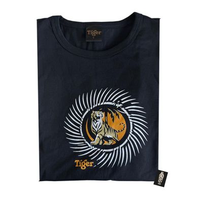 Tiger Beer T-Shirt Größe: L Farbe: Schwarz Material: 100% Baumwolle