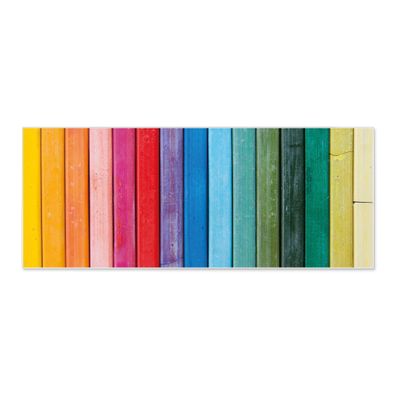 banjado Design Magnettafel 75x30x2cm mit Motiv Regenbogenfarben