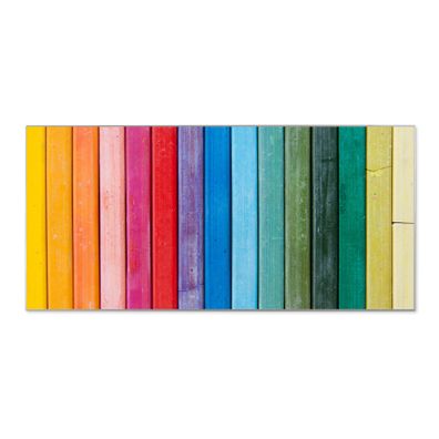 banjado® Magnettafel aus Stahl silber magnetisch Motiv Regenbogenfarben