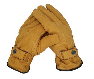 Winter Lederhandschuhe Herren aus 100% Nubuk-Leder mit Polar-Fleece-Fütterung