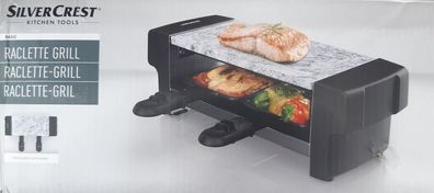 SILVERCREST® Kitchen TOOLS Raclette-Grill mit heißem Stein 350 W, für 2 Personen