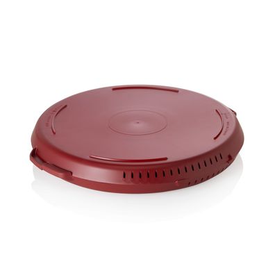 Pizzabox Pizzabehälter Mehrweg Transportbox Polypropylen red wine 35,7 x5,4 cm