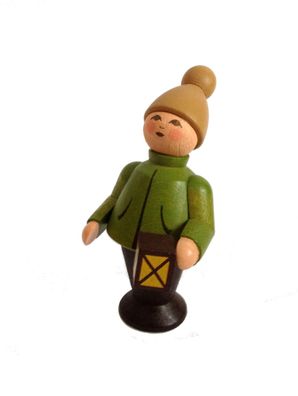 Miniaturfigur Laternenkind bunt Höhe=6cm NEU Seiffen Erzgebirge Dekoration Holzf