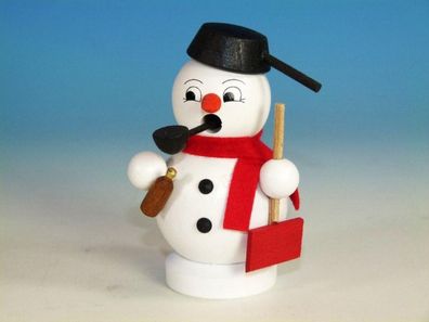 Räuchermann Schneemann mit Flasche Höhe=10,5cm NEU Räuchermann Räucherfigur