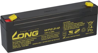 Bleiakku 12V 2,2Ah Powerfit MP2.2-12 battery AGM VdS