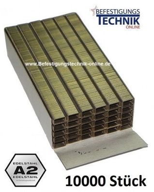 Klammern 10mm rostfrei Bostitch 72 21671B Prebena V Senco C BeA Typ 71 Haubold KMR M