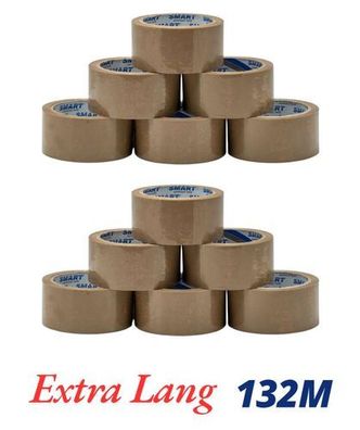 Packband Klebeband Paket Versand Band Karton Universal Braun 48mm 132m 12 Rollen