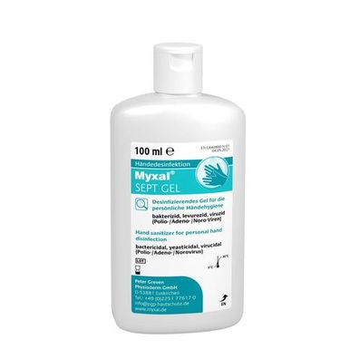 MYXAL® - Desinfektionsgel voll-viruzid - SEPT GEL - 100 ml - Kittelflasche