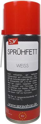 SDV Chemie - Sprühfett Weiss | 400ml mit PTFE | Spraydose